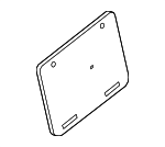 8101711 - Body: License Mount for Mercedes-Benz Image