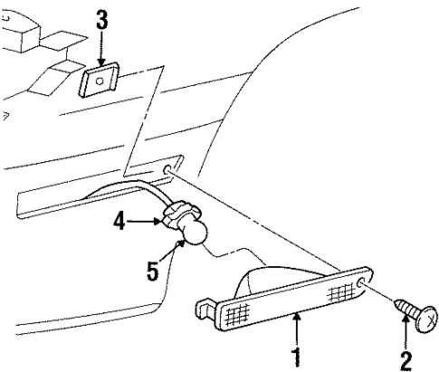 Side Marker Lamps for 1999 Oldsmobile Cutlass #0
