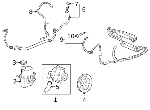Pump & Hoses for 2008 Buick LaCrosse #0