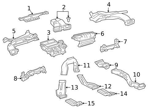 Ducts for 2022 Lexus UX200 #0