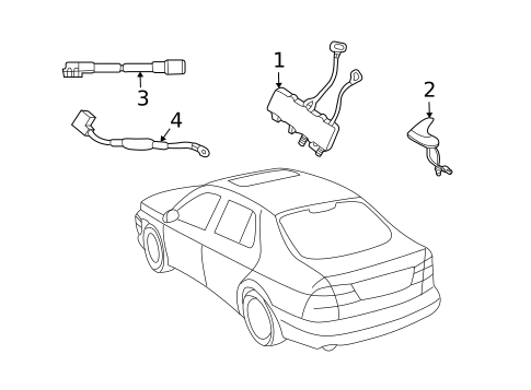 Antenna & Radio for 2007 Saab 9-5 #0