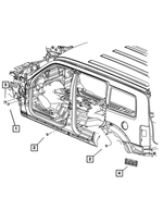 55136859AB - Body Sheet Metal Except Doors: Plug for Mopar Image image