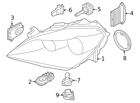 Bulbs - Chassis for 2015 BMW 650i Gran Coupe #1