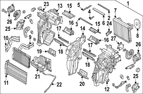 Evaporator & Heater Components for 2025 Kia Niro EV #0