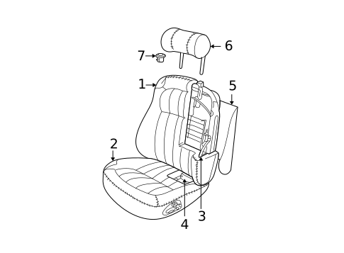 Front Seat Components for 2001 Jaguar XJR #0