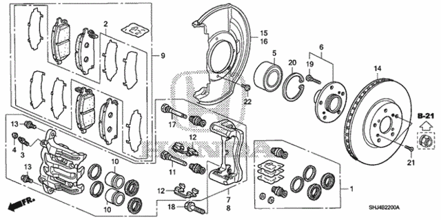 Front Brake for 2007 Honda Odyssey #0