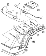 68004738AA - Body Sheet Metal Except Doors: Weatherstrip Retainer, Right for Chrysler: PT Cruiser Image