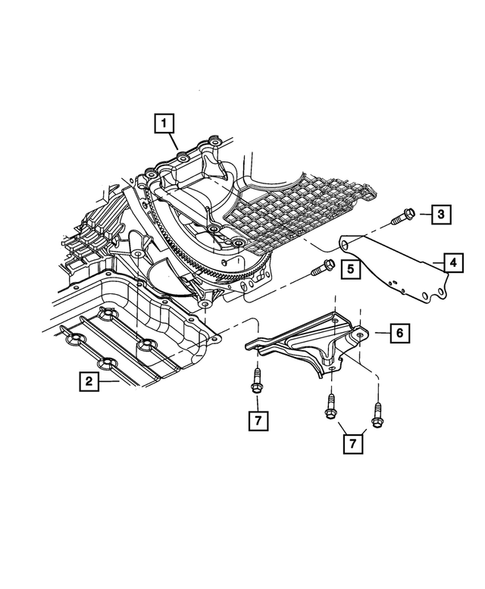 Engine Mounting for 2005 Chrysler Sebring #2