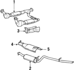 XL7Z5230BA - Exhaust: Muffler W/Tailpipe for Lincoln: Navigator Image