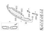 51117172402 - : Trim Panel, Bumper, Front for BMW Image