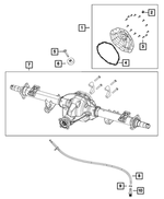 68283996AB - : Rear Axle Housing for Ram: 3500 Image