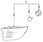 8139024021 - Electrical: Cornering Lamp for Lexus: SC300, SC400 Image