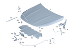 2478807401 - : Hood for Mercedes-Benz: GLA250, GLA35 AMG, GLA45 AMG Image