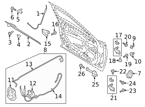 Lock & Hardware for 2017 Lincoln Continental #0