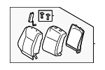 7144050L91A0 - Body: Seat Back Assembly for Lexus: LS460, LS600h Image