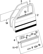 1247201278 - : Surround Weather-Strip for Mercedes-Benz Image