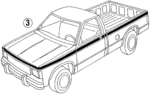 15568143 - Body: Stripe Tape for Chevrolet: S10 | GMC: S15 Image