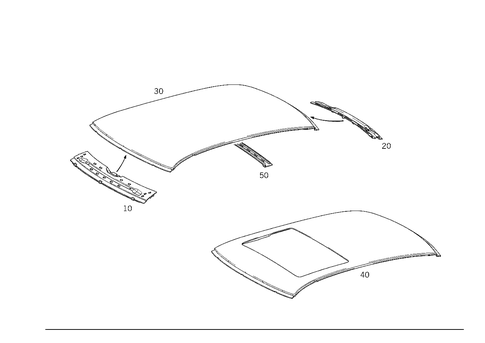 Roof for 1998 Mercedes-Benz E430 #1