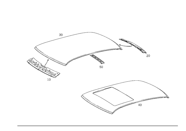 2106500109 - Roof: Paneling, Roof for Mercedes-Benz Image image