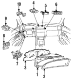 831103F211 - : Speedometer Head for Lexus Image