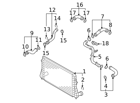 Intercooler for 2009 Volkswagen Passat #0