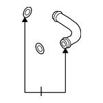 3C0145834K - Cooling System: Lower Press Hose for Volkswagen: CC, Passat Image