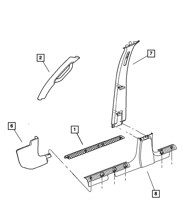 55352778AC - : Scuff Plate, Right Front for Mopar Image
