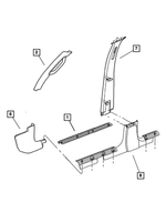 5GE62XDVAJ - : Cowl Side Trim Panel, Right for Mopar Image