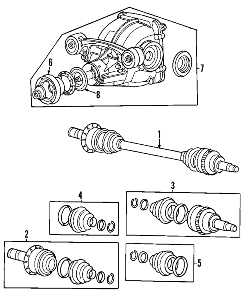 Axle Shafts & Joints for 2005 Jaguar X-Type #0