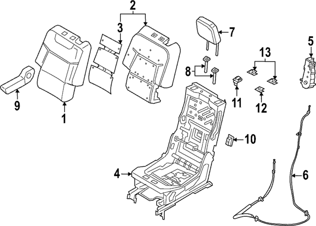 L1MZ99601L60A - Body: Cable for Ford Image