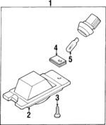 MR296276 - Electrical: License Lamp for Mitsubishi Image