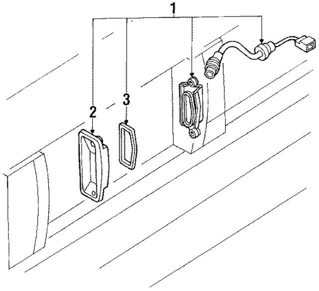 8127022231 - Electrical: License Lamp for Toyota Image