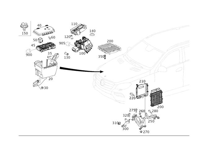 1669068201 - Electrical Equipment and Instruments: Relay Unit for Mercedes-Benz: G55 AMG, G550, G550 4x4, G63 AMG, G65 AMG, GL350, GL450, GL550, GL63 AMG, GLE300d, GLE350, GLE400, GLE43 AMG, GLE450 AMG, GLE550e, GLE63 AMG, GLE63 AMG S, GLS350d, GLS450, GLS550, GLS63 AMG, ML250, ML350, ML400, ML550, ML63 AMG Image image