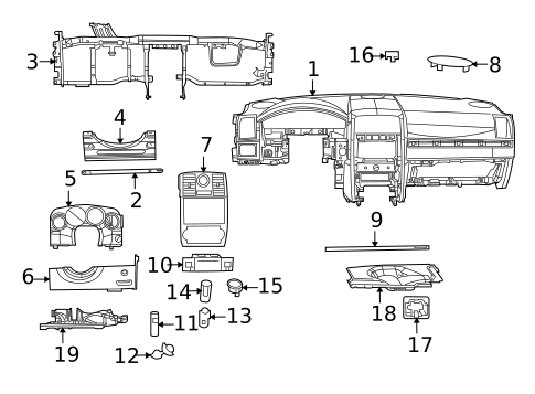 Instrument Panel for 2009 Dodge Charger #0