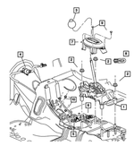 4668870AC - Automatic Transaxle 4 Speed: Transmission Shifter for Mopar Image