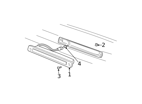 High Mounted Stop Lamp for 2001 Pontiac Montana #0