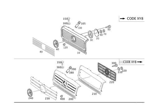 Radiator Grill for 2003 Mercedes-Benz G55 AMG #0