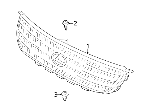Grille & Components for 2001 Lexus IS300 #0