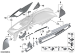 51459628432 - : Trim, Instr.Panel, Ash Gray, Passenger for BMW Image