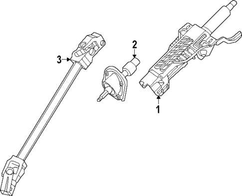 Steering Column Assembly for 2023 Genesis Electrified G80 #0