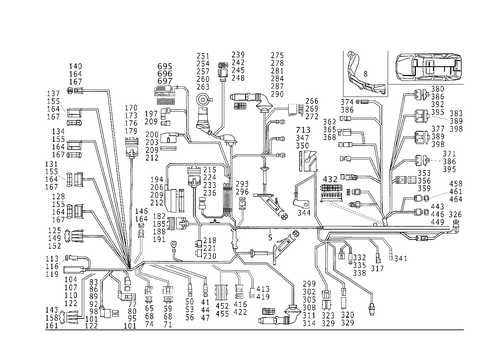 Inboard Cable Harness for 1999 Mercedes-Benz ML 320 #1