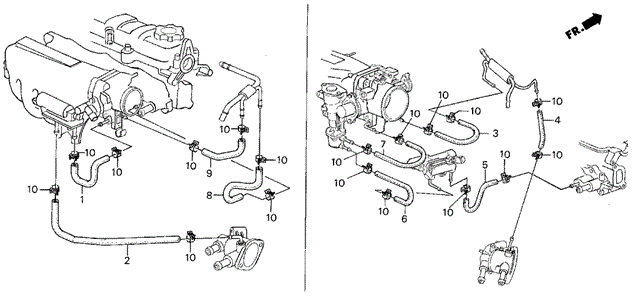 Breather Heater Hose for 1987 Acura Integra #0