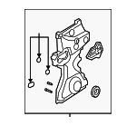 15100R1AA01 - Engine: Timing Cover for Honda: Civic, HR-V Image