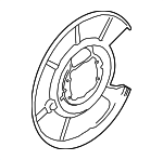 34212284433 - : 2012-2019 BMW - Splash Shield for BMW: M5, M6, M6 Gran Coupe Image