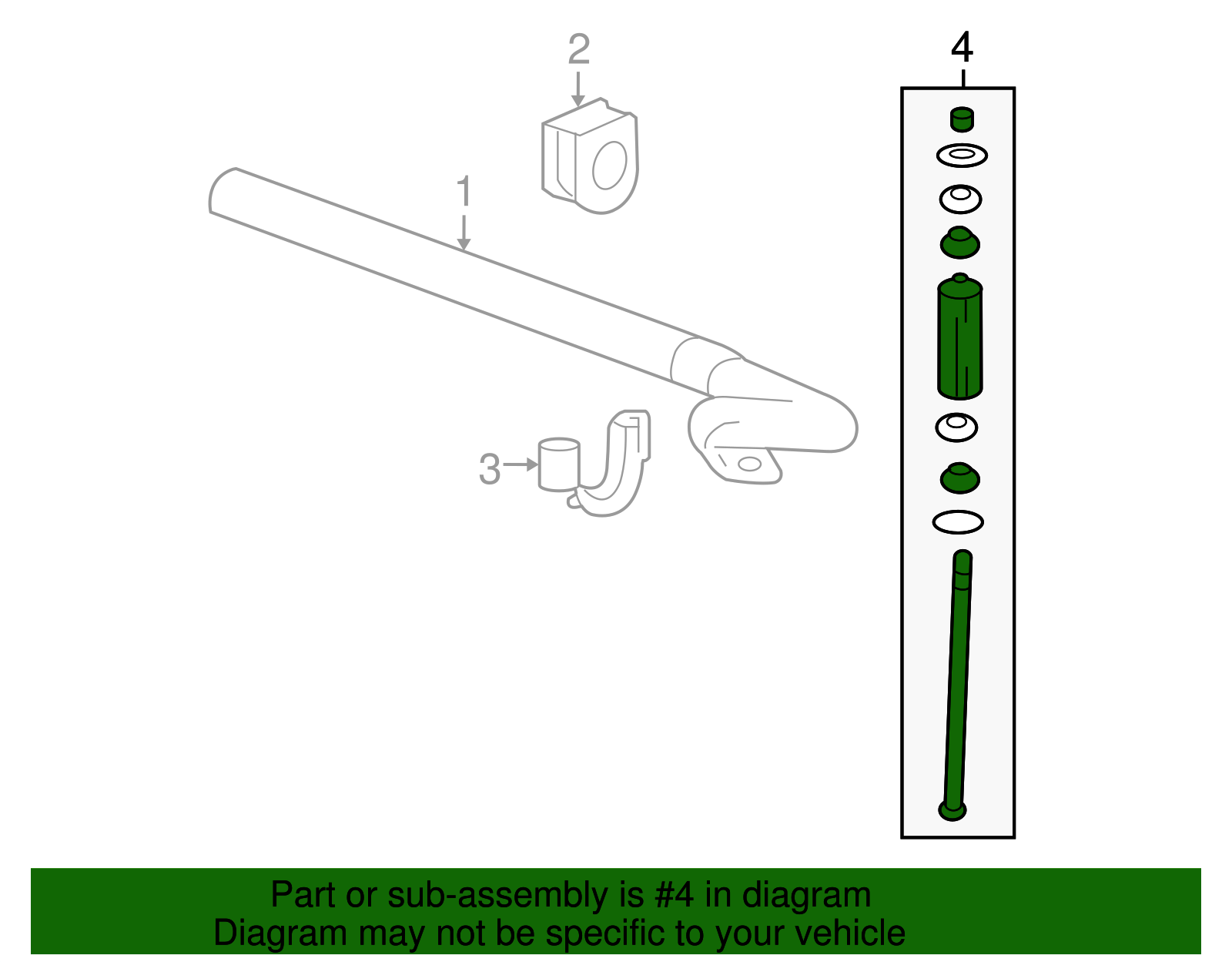 Front Suspension Stabilizer Bar Link Kit With Link And Nuts