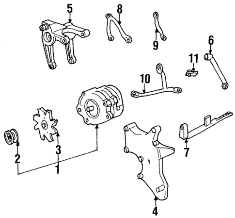 Alternator for 2002 Pontiac Firebird #0