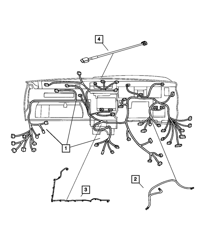 « 68060815AA –  : Panneau D`instruments Cablage pour Mopar Image »