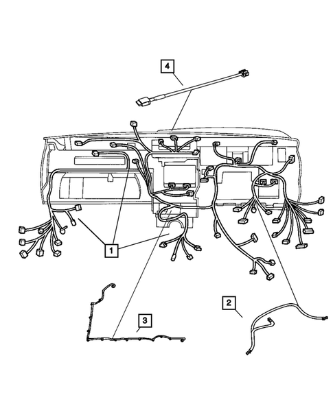 Wiring-Instrument Panel for 2009 Jeep Grand Cherokee #0