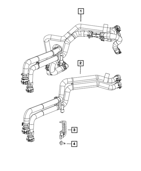 Air Conditioner and Heater Plumbing for 2022 Ram 1500 #4