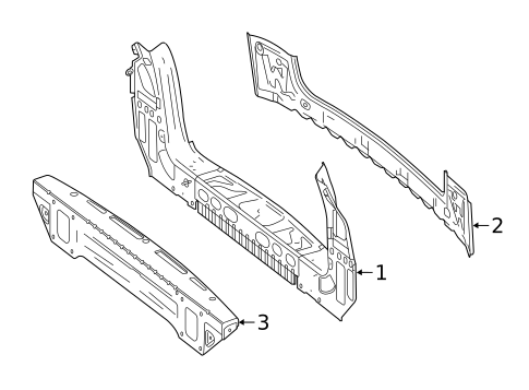 Rear Body for 2016 Mercedes-Benz GLE63 AMG #0